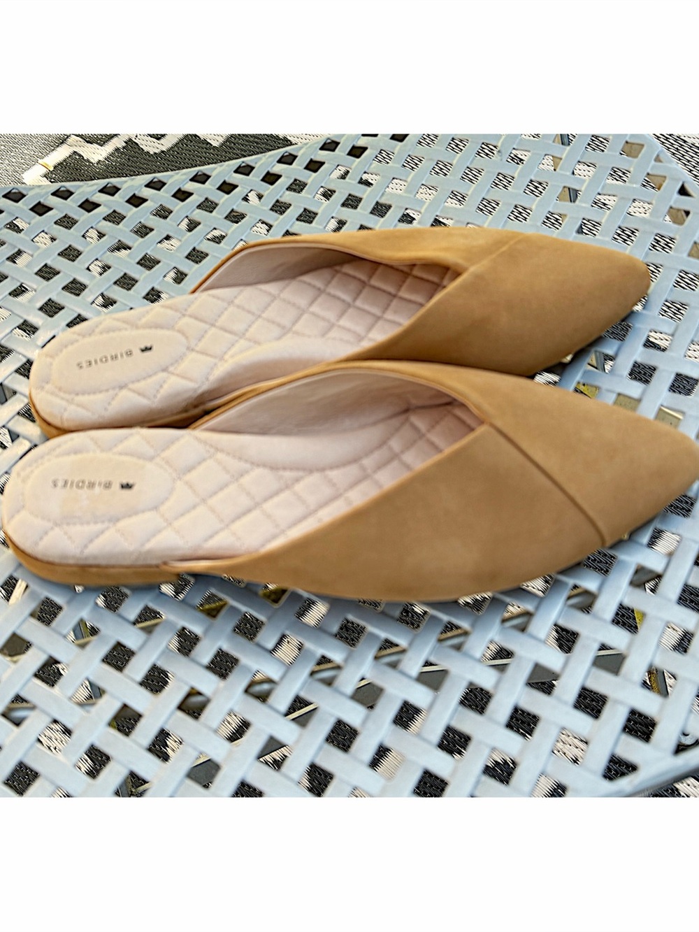 Birdies The Swan Suede Mules Size 10 - Picture 2 of 3
